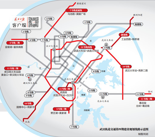 發現大型中心城市都規劃有環線地鐵,再充分考慮武漢社會經濟發展情況