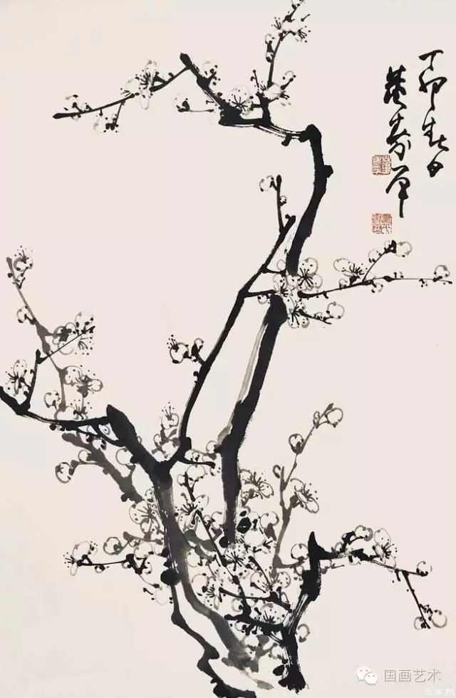 关于梅花技法 这篇文章讲得很全面 梅花 画家 墨色