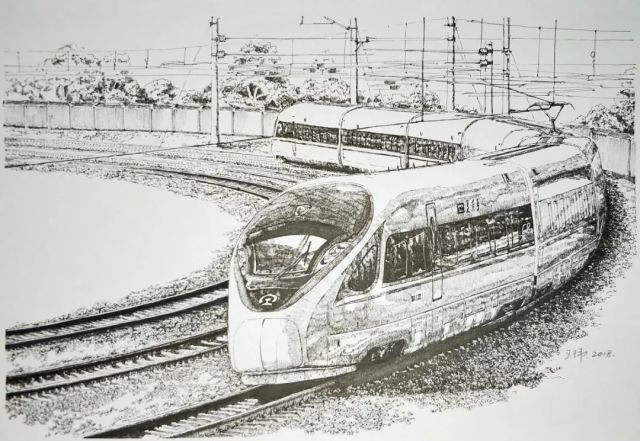 另类!手绘火车,体会不一样的风格!