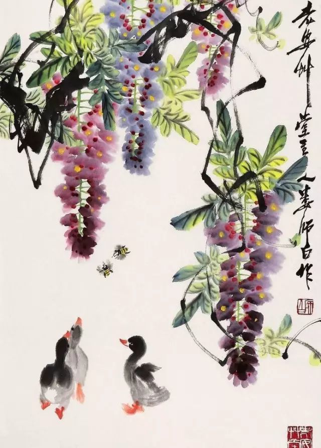 紫藤花的画法(视频)