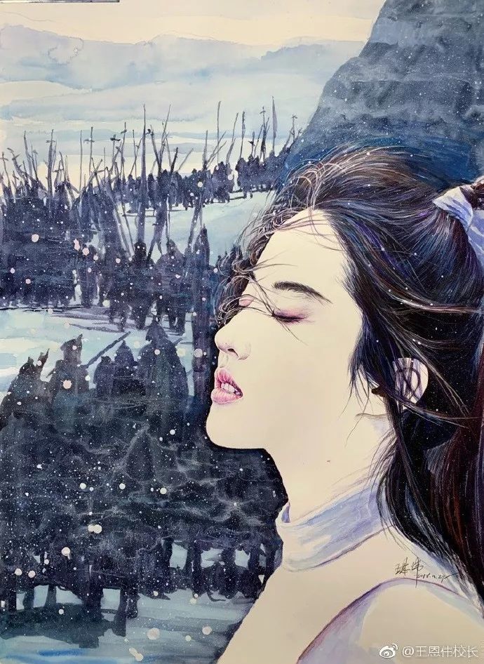 杨超越|这样的画作，秒杀美颜相机！