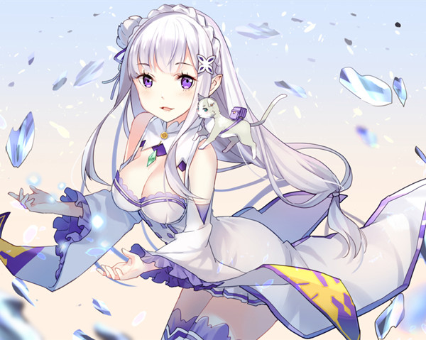 快来领老婆 在动漫中,银色的头发总是给人一种神圣的感觉,今天小茶就