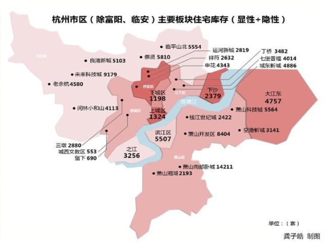 2019年杭州有多少新房可卖?库存地图告诉你