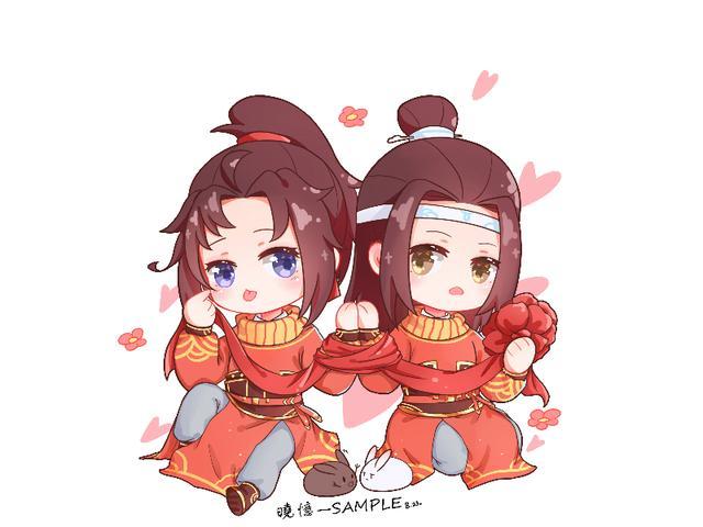 魔道祖师四张忘羡身穿喜服拜堂成亲图第2张最多人喜欢