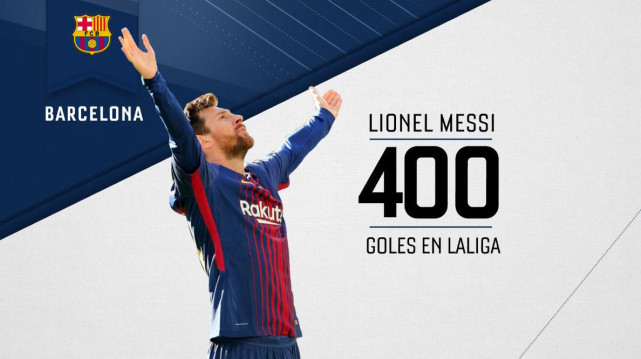 梅西斩西甲400球创历史纪录 五大联赛只剩1目