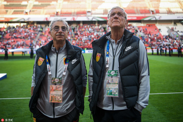 中韩大战国足预计首发:里皮多阵型 于大宝箭头