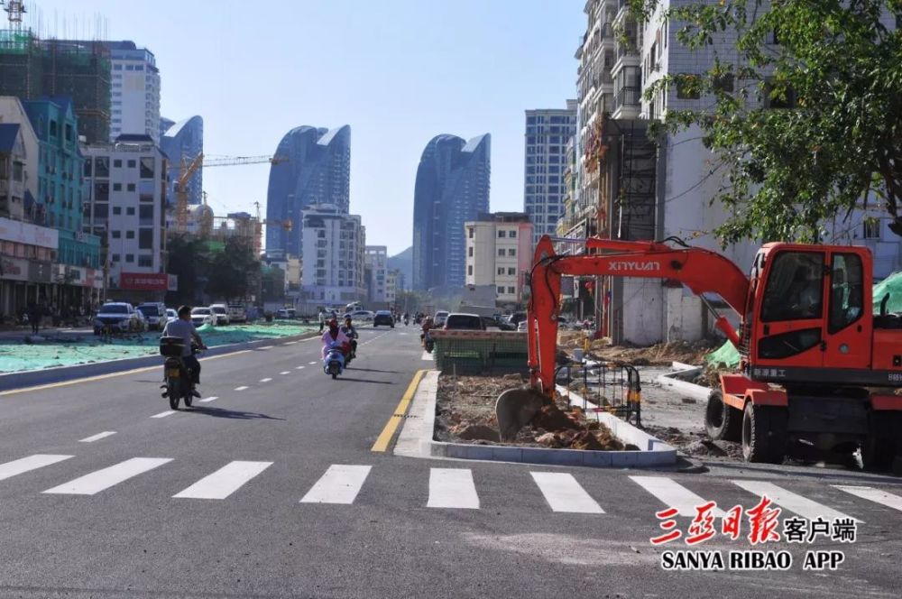 三亚胜利路这段路功能性通车,还有一个好消息