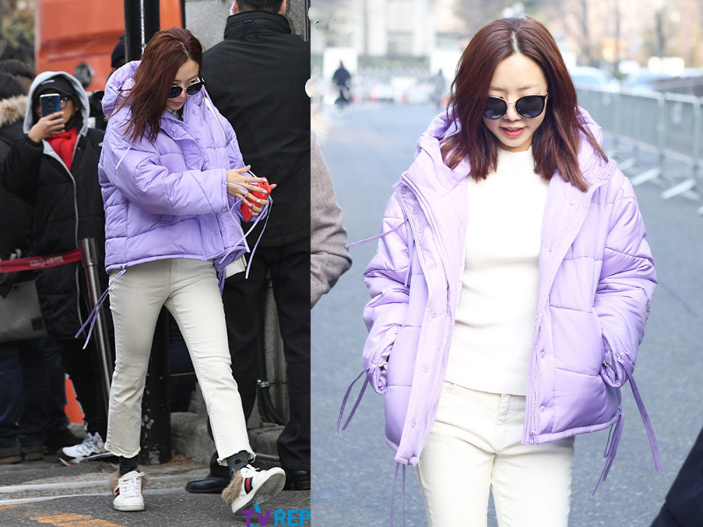 韩国女团Apink上班,一个比一个保暖,五颜六色居