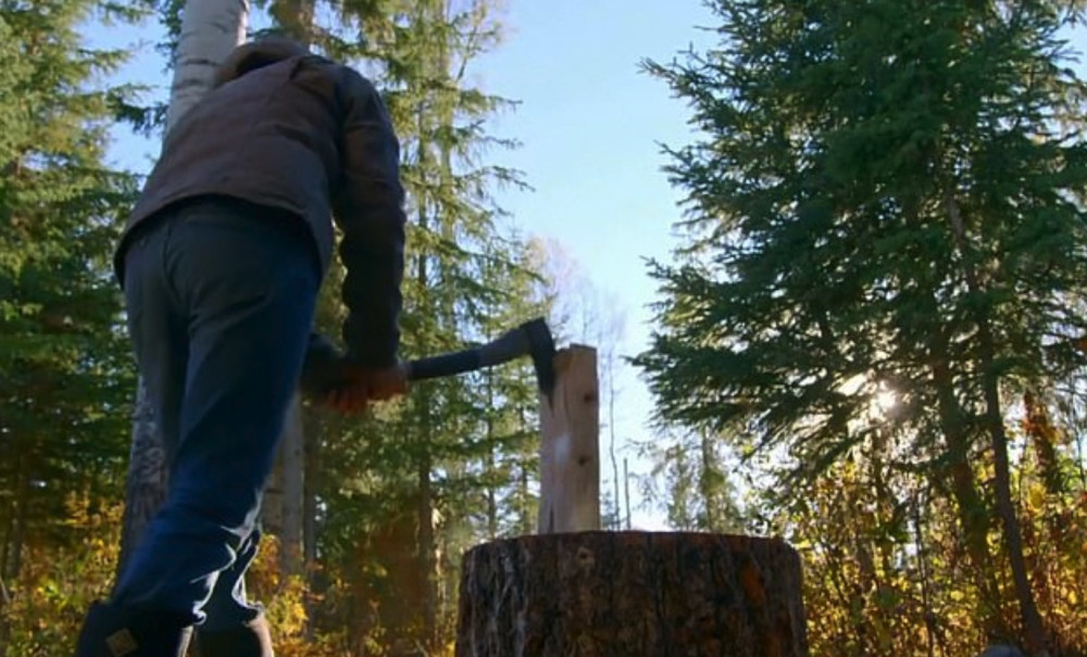 加拿大夫妇森林中搭木屋过日子 带五个女儿学