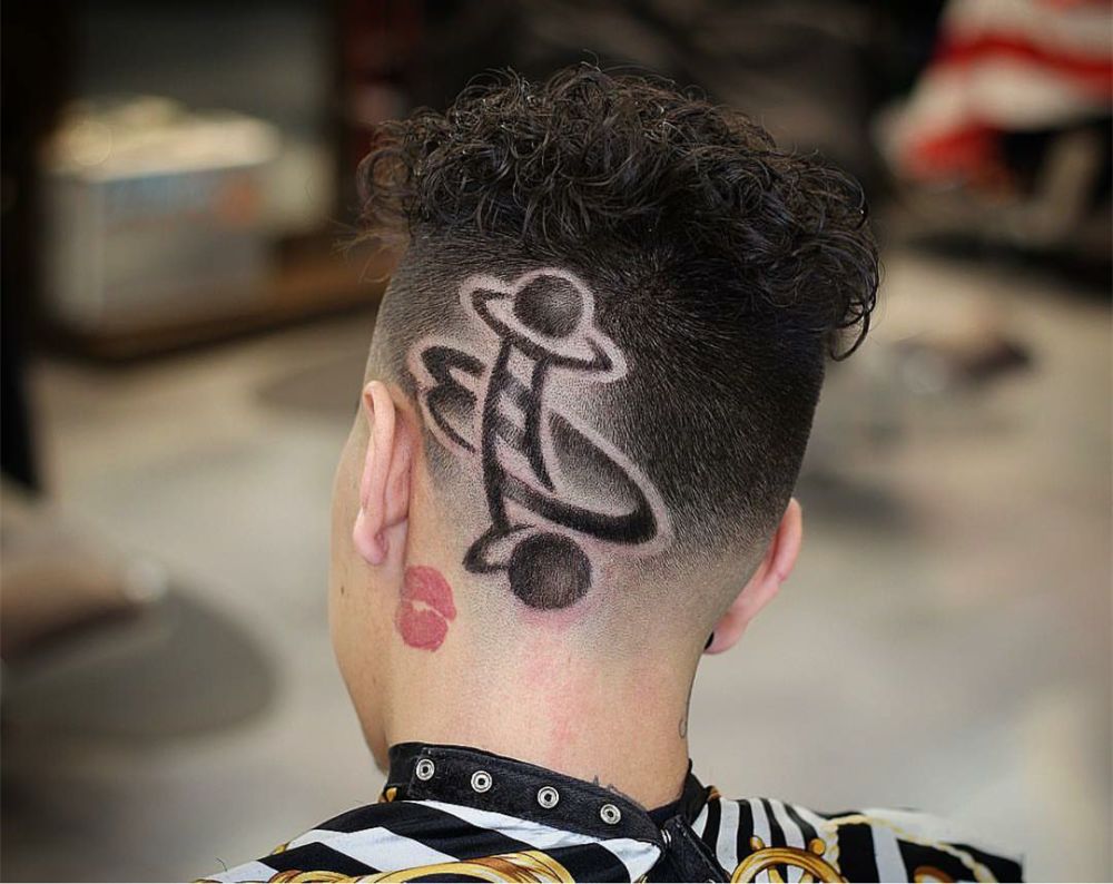 男士创意雕刻发型