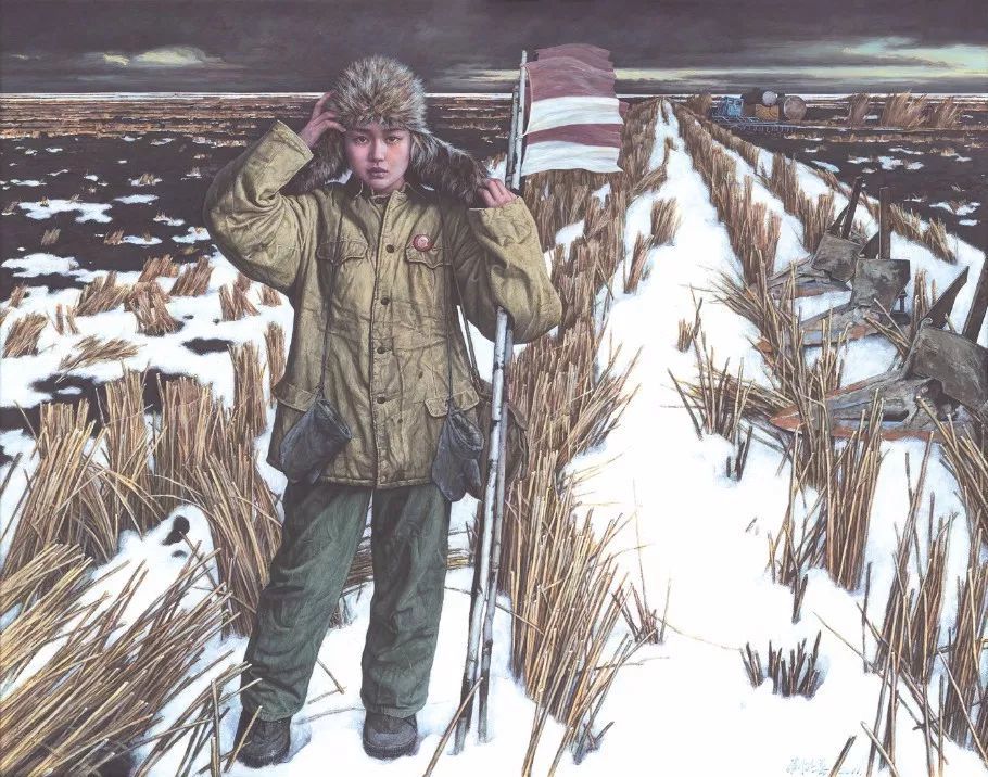 美院教授油画里的女知青,真真切切的美!