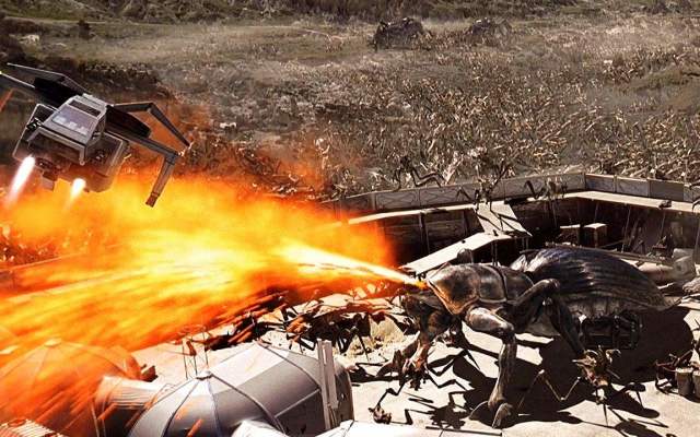 还是很小的时候看过,纯粹的枪林弹雨与特效,科幻设定虽有一些不喉理