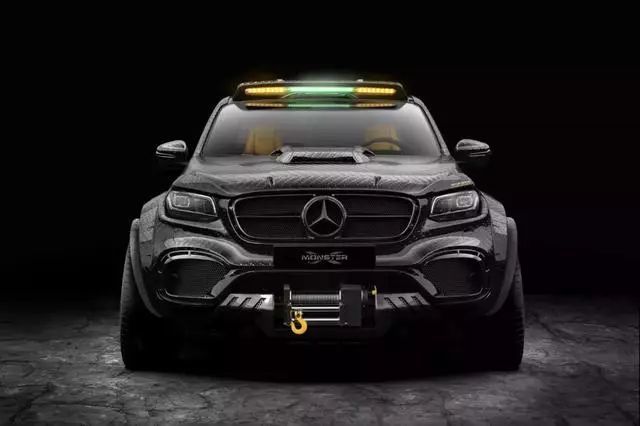 魔改的末日战车,看看这台全球仅一台的奔驰x六轮版"地狱战车"