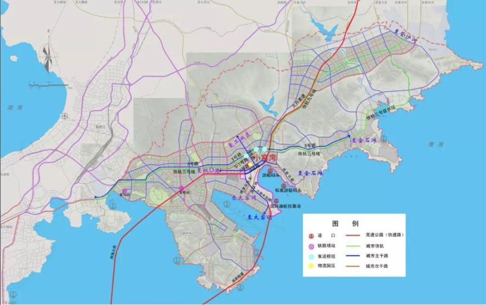 大连小窑湾国际商务区道路交通规划