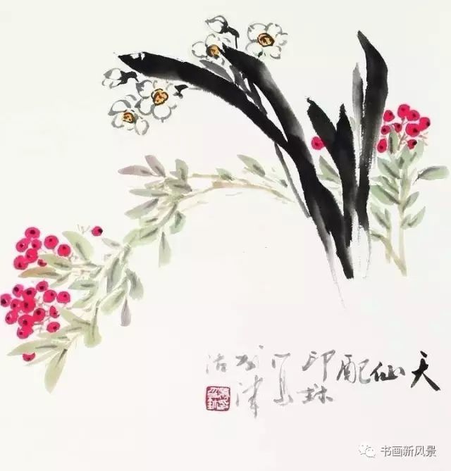 花鸟画|这位老先生的花鸟，色彩超美！