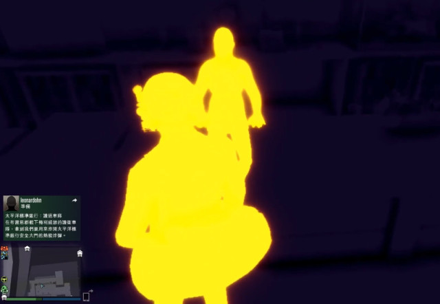 《gta5》热成像的世界,太过于真实,你用过没有,快去买!