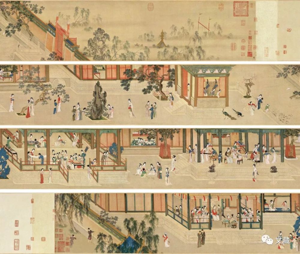 賞仇英《漢宮春曉圖》，看古代建築及人物服飾的演變過程 歷史 第1張