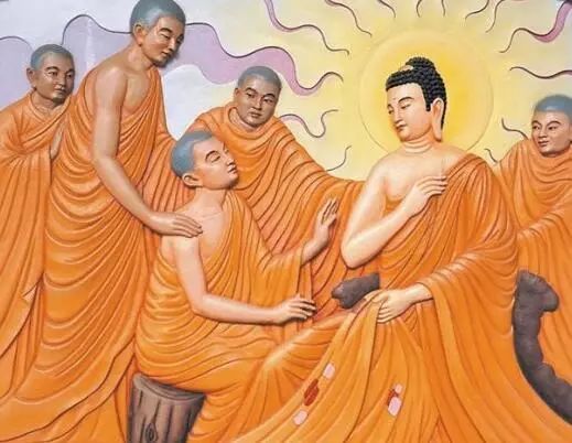 "阿那律听出这是佛陀的声音,大为惊讶,马上起身