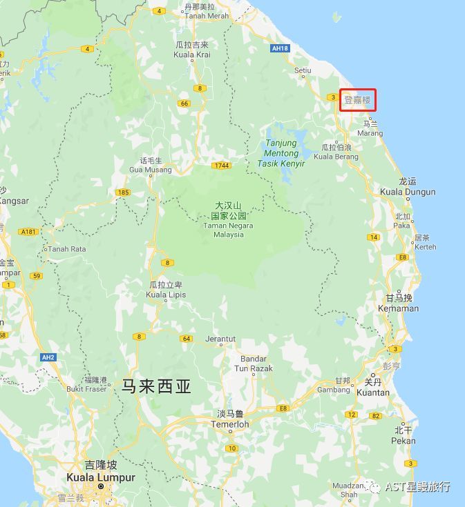 它就是—— 登嘉楼,马来西亚共有13个州, 登嘉楼是其中人口最少的4个