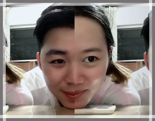 当两张脸拼一起时,网友:有情人终成兄妹?