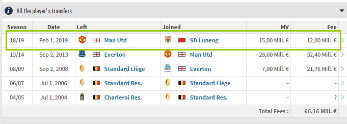 德国转会市场:费莱尼与鲁能签约三年 转会费低