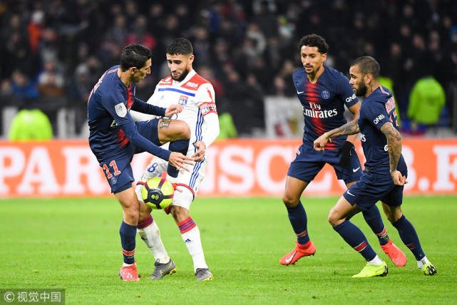 法甲-巴黎1-2负里昂联赛首败 迪马利亚破门难救