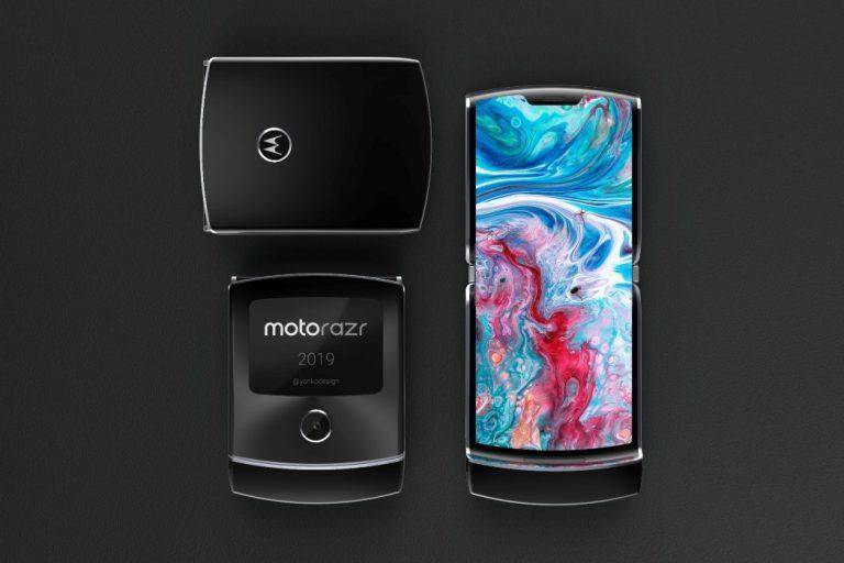 Moto RAZR 2019渲染图曝光 采用双屏折叠方案