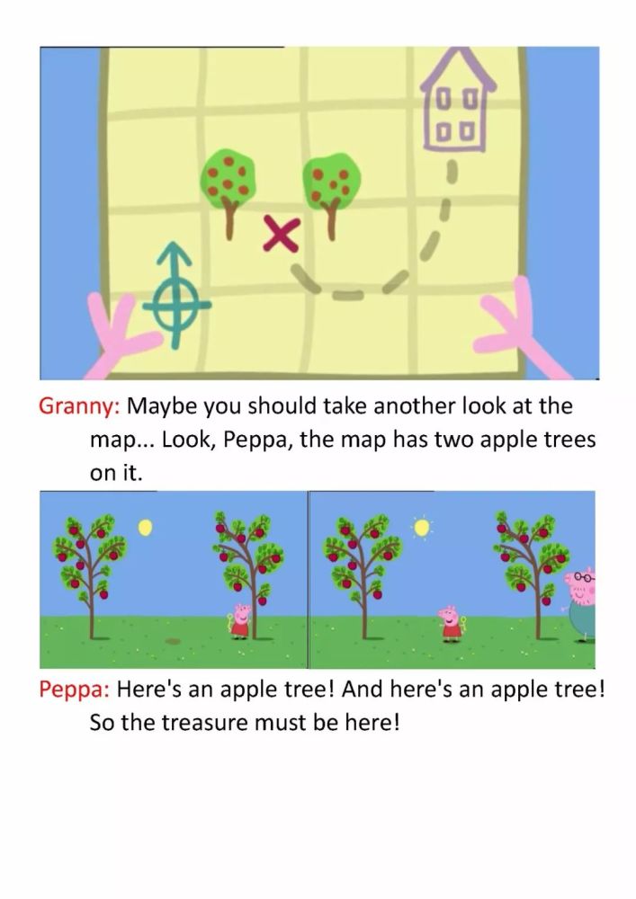英文版小猪佩奇treasurehunt