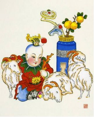 大年初四:三羊开泰,恭迎诸神