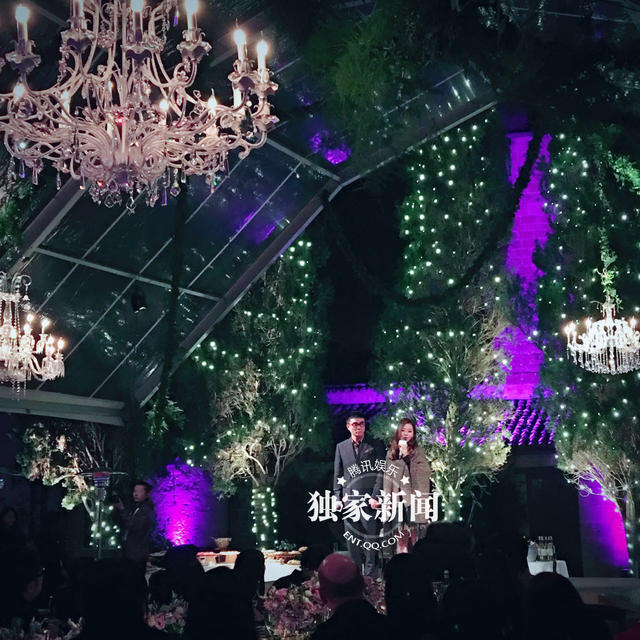 张靓颖婚礼欢迎晚宴现场 梦幻奢华