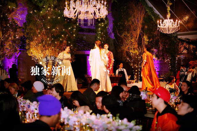 张靓颖婚礼欢迎晚宴现场 梦幻奢华