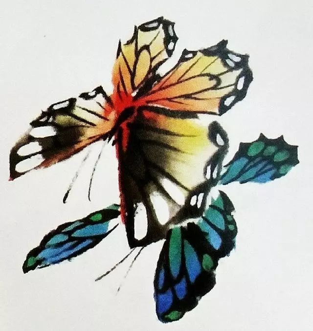 蝴蝶写意画法示范教程_腾讯新闻