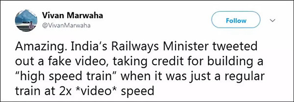 尴尬了！印度炫耀国产“高铁”快速如飞 却被网友扒皮打脸