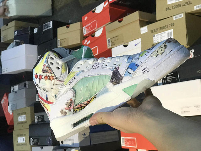 涂鸦款aj5,发挥你的想象力吧!