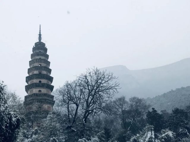 岁次己亥,灵岩落雪