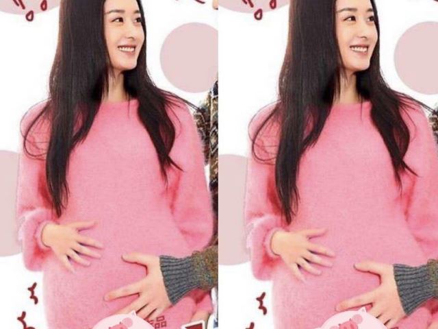 赵丽颖深夜晒孕肚照原来拍摄知否时已经很明显