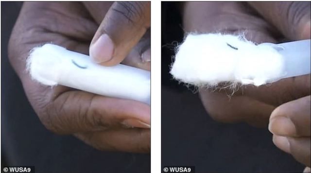 卫生棉条(playtex simply glide gentle tampon),之后打开包装取出