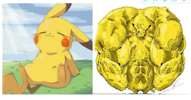 动漫人物化身肌肉男后,妹子不敢接近皮卡丘,春丽孤独终老!