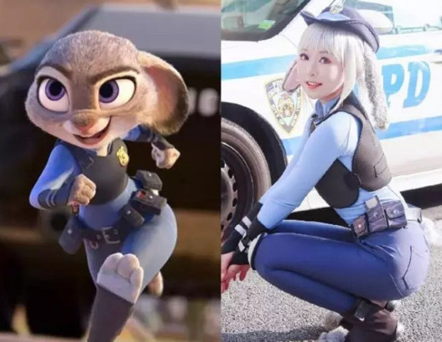 真人cos动物城,兔子软萌,狐狸很小受,闪电却莫名帅气