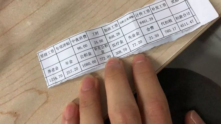 你们要看的地铁人工资条来了