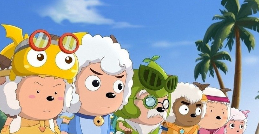 喜羊羊:我们只熟悉羊村村口,那你知道羊村全景什么样吗?壮观