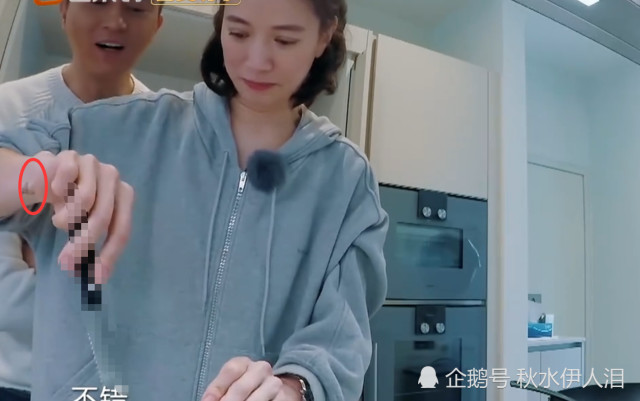 袁咏仪为张智霖做饭,有谁注意她手腕处的纹身