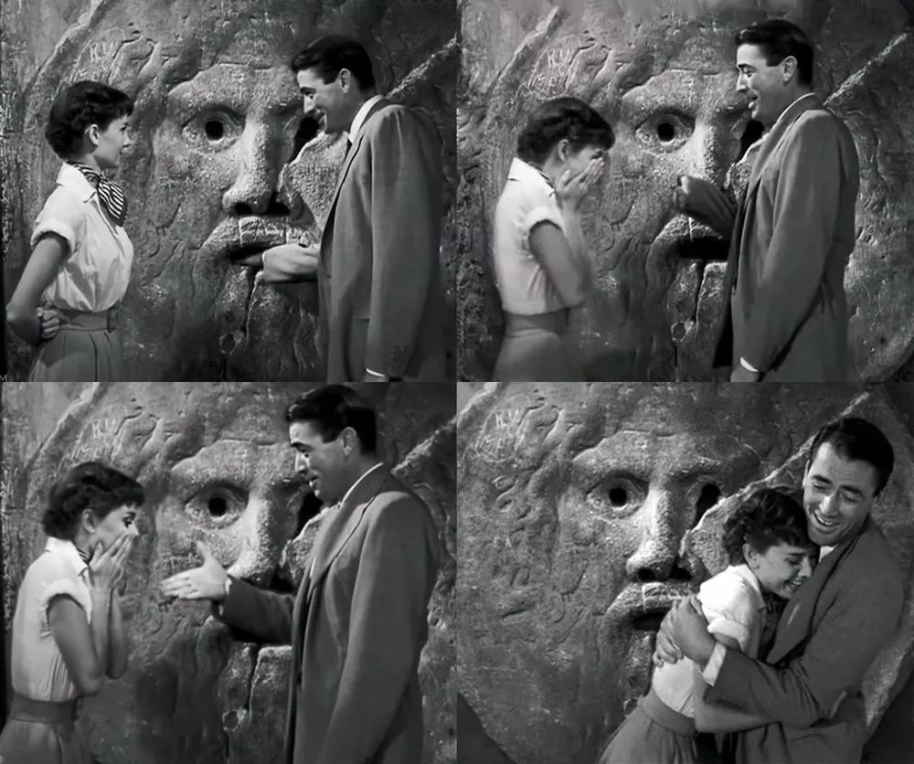 在电影《罗马假日》里有一个特别浪漫的画面,赫本在一个名为"真理之口