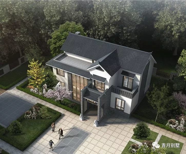 3米×12.6米中式二层小楼,宁静自然,时尚雅居