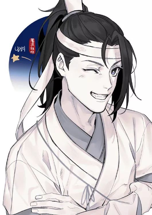 魔道祖师:韩国画师笔下的众人,景仪是个小可爱,瑶妹今天二米七