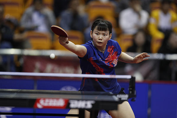 孙铭阳在国乒"地表最强12人直通赛"比赛中