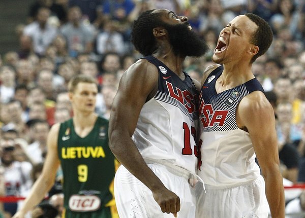 曝库里哈登来华出战篮球世界杯 美国梦之队再