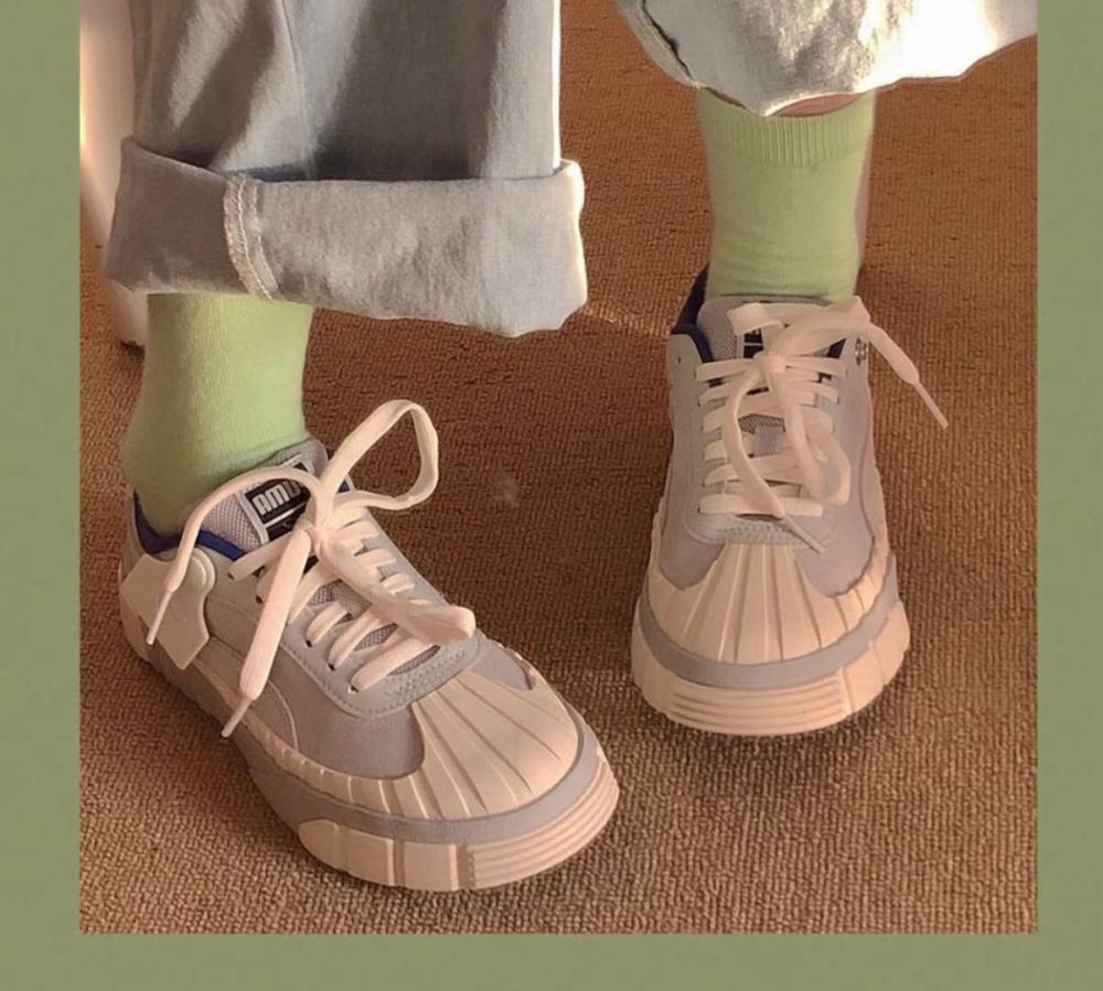 puma x sankuanz 彪马上官喆联名休闲鞋,是不是有点可爱的贝壳头鞋!