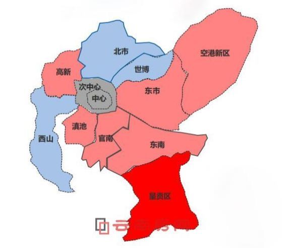 昆明12片區房價地圖出爐 最高價和最低價相差1.6萬