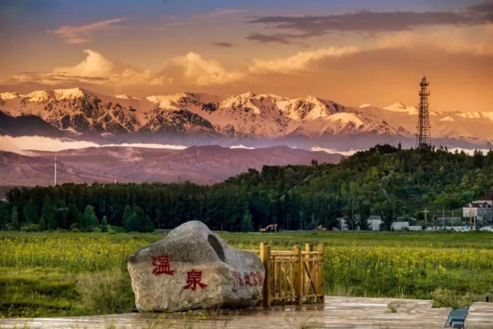 温泉县博河沿岸好风光